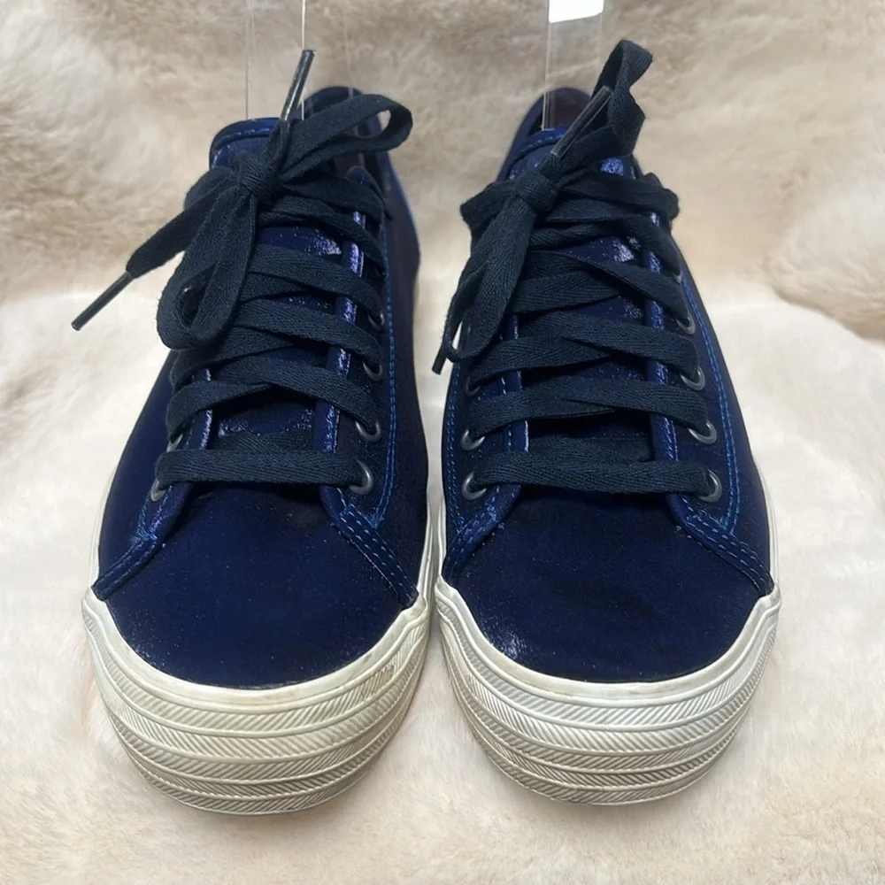 Keds Women's royal blue sateen finish Sneakers - Picture 3 of 8